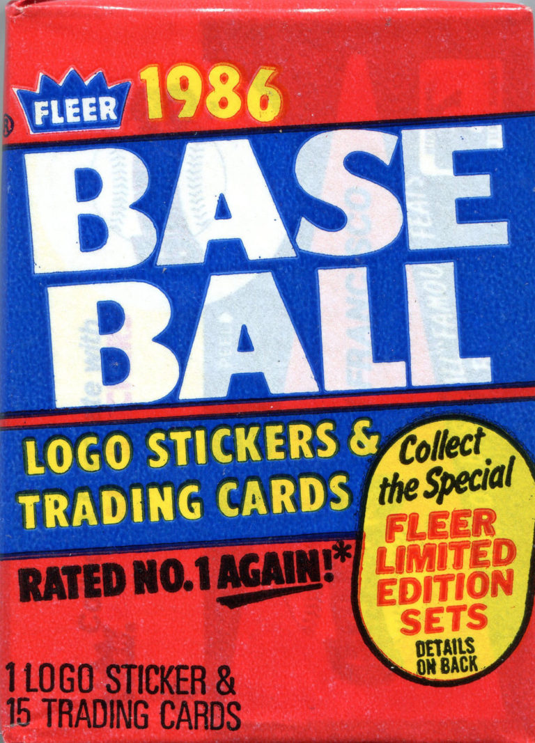 1986 Fleer Baseball Cards 11 Most Valuable Wax Pack Gods