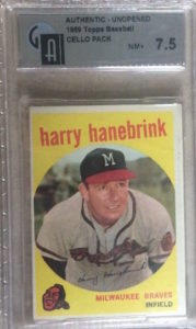 1959 Topps Baseball Unopened Cello Pack