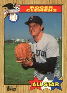 1987 Topps Roger Clemens All-Star