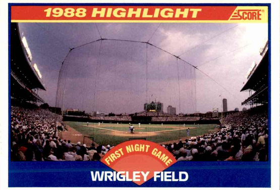 1989 Score Wrigley Field a Nod to the Baseball Gods