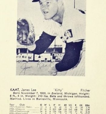 1965 Trade Bloc Minnesota Twins Jim Kaat a Snapshot of a Never-Again Moment